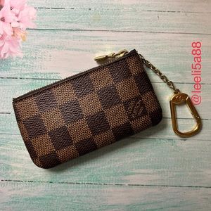 LV KEY POUCH in Damien Ebene